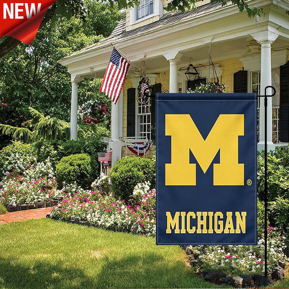 Party Banner Gold - 1PC, Michigan Wolverines Garden Flag Navy
