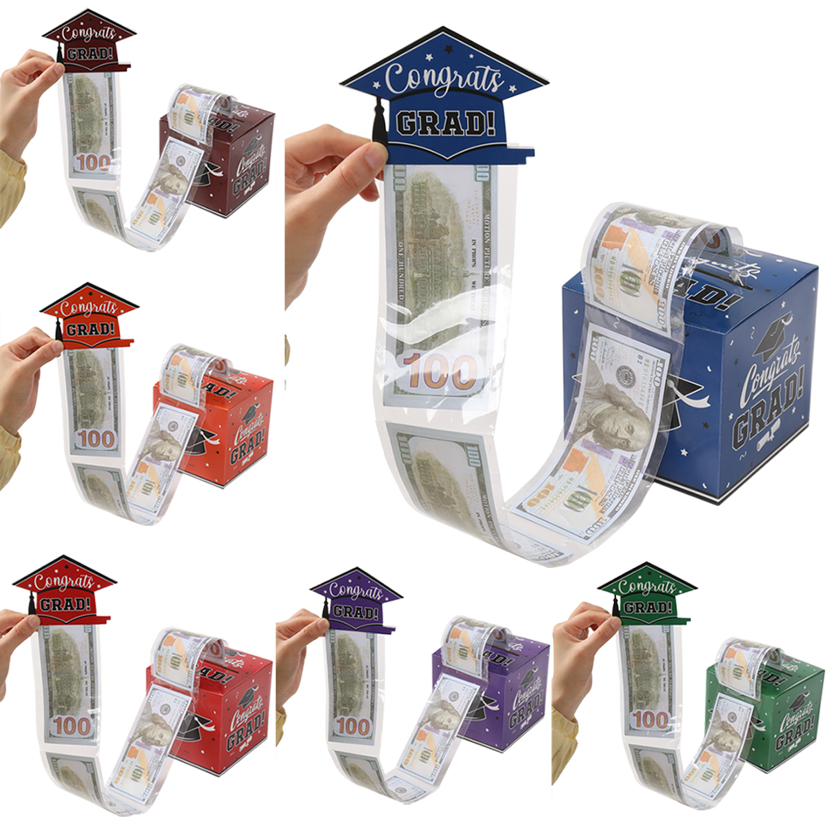 Event Party Box - 1set Happy Graduation Cash Gift Box