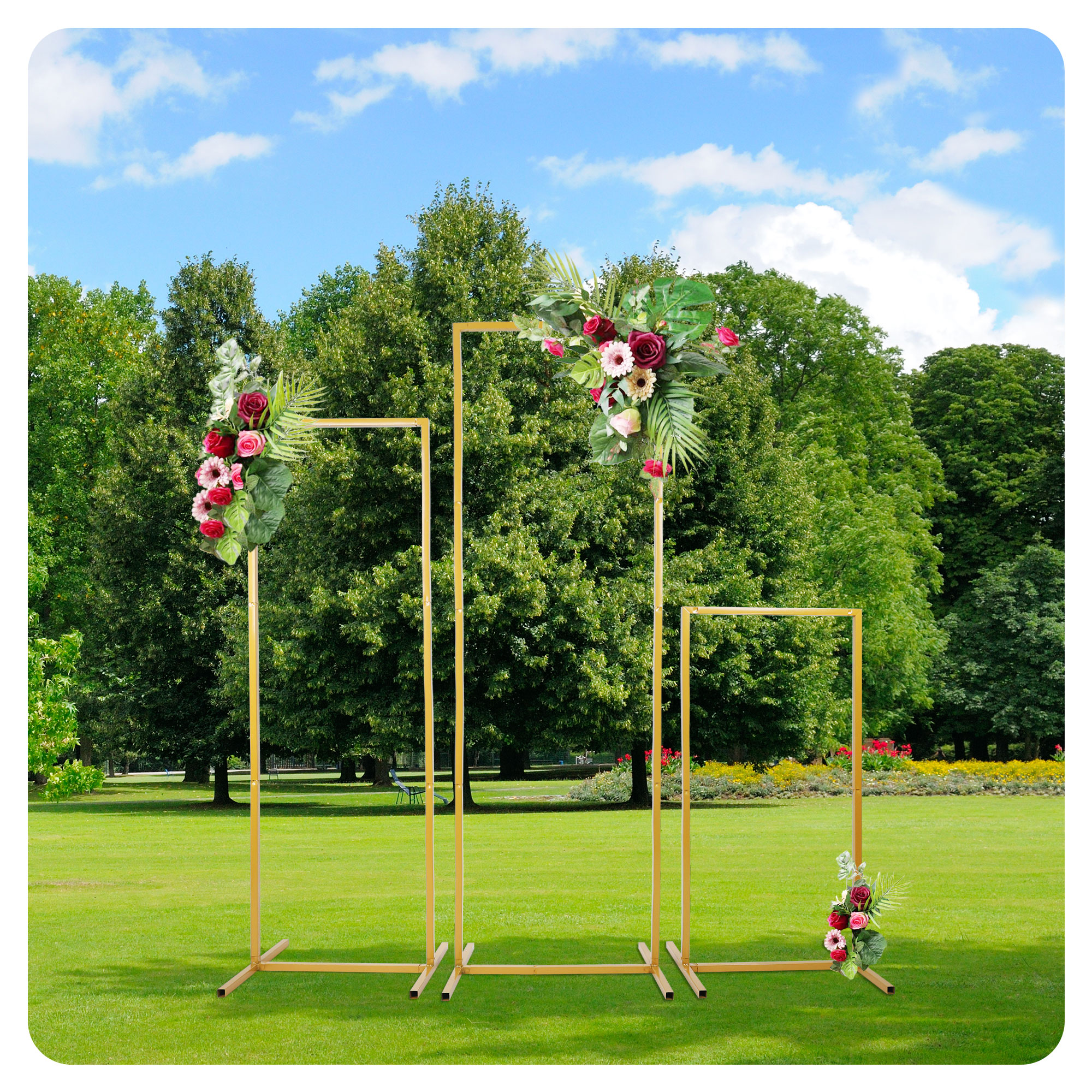 Balloon Arch Kit - Wedding Arch Metal Iron Backdrop Stand