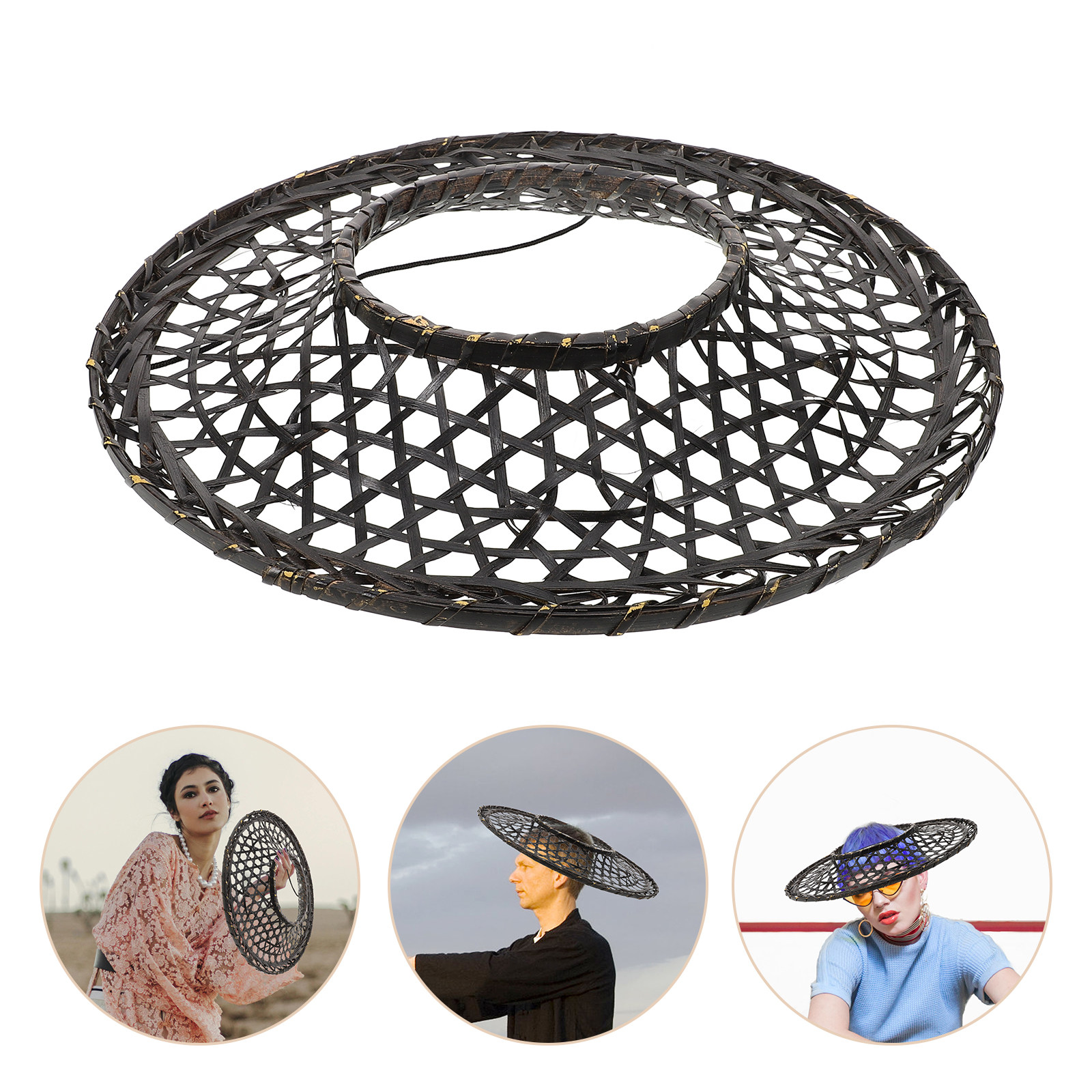 Party Hat Cone - Bamboo Japanese Style Woven Cone Hat