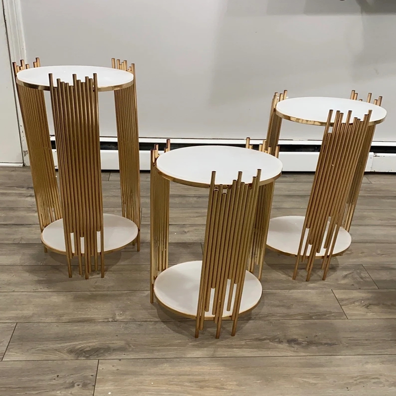 decoration gold metal walkway  - Dessert Table Backdrop のレビューと価格
