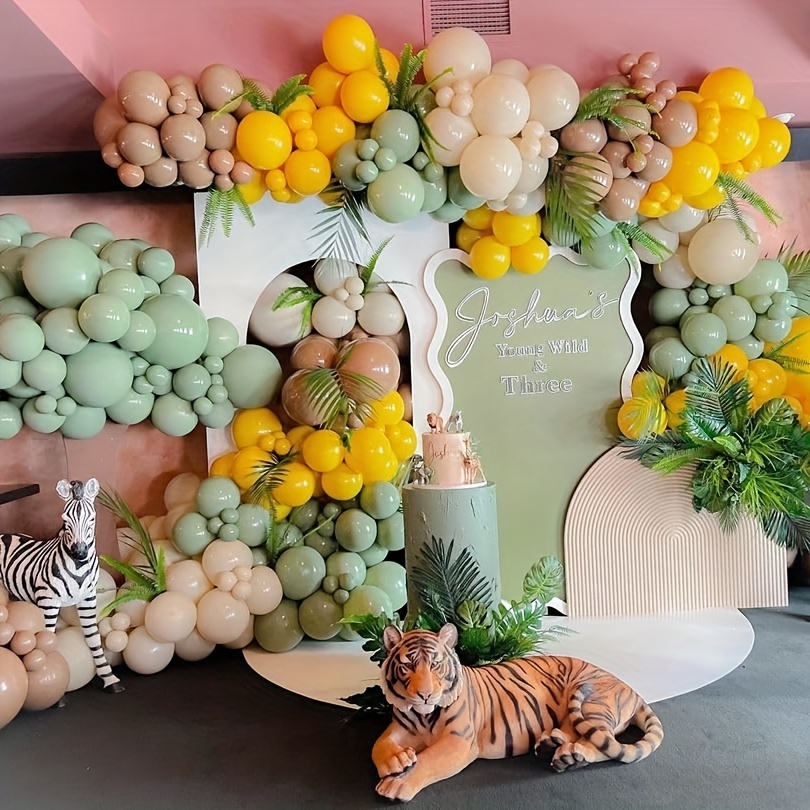 146pcs Sage Green Yellow Ballo - Balloon Arch Kit のレビューと価格