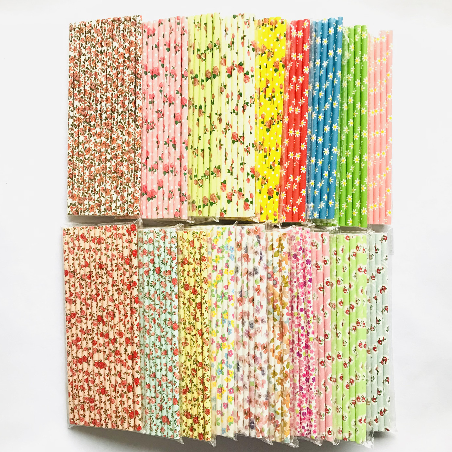 1000 Pcs Pick Your Colors Vint - Paper Straw Color のレビューと価格
