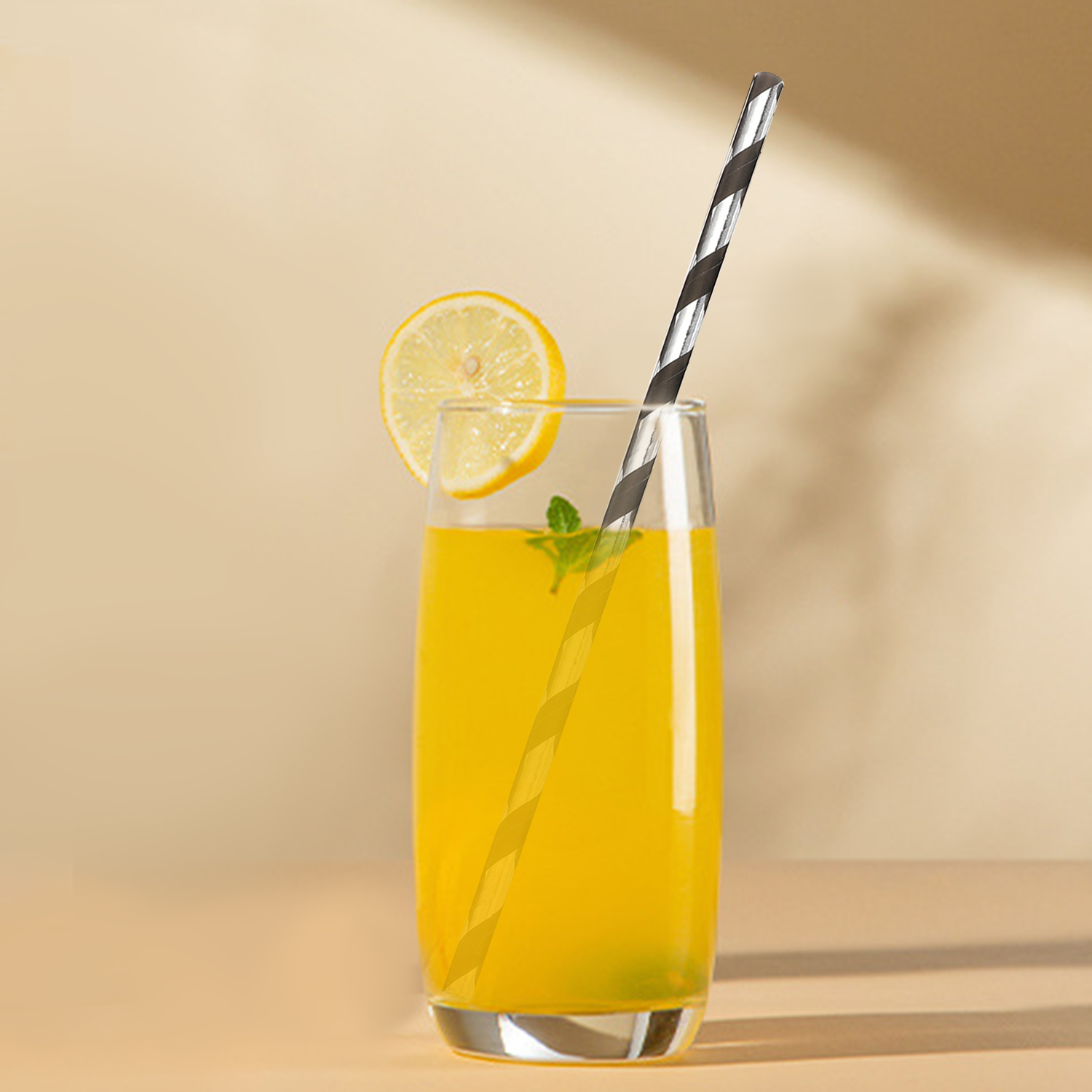 25 Pcs Colorful Disposable Pap - Paper Straw Color のレビューと価格