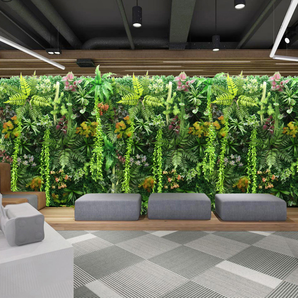 Artificial Plant Wall Plastic  - Flower Wall Panel のレビューと価格