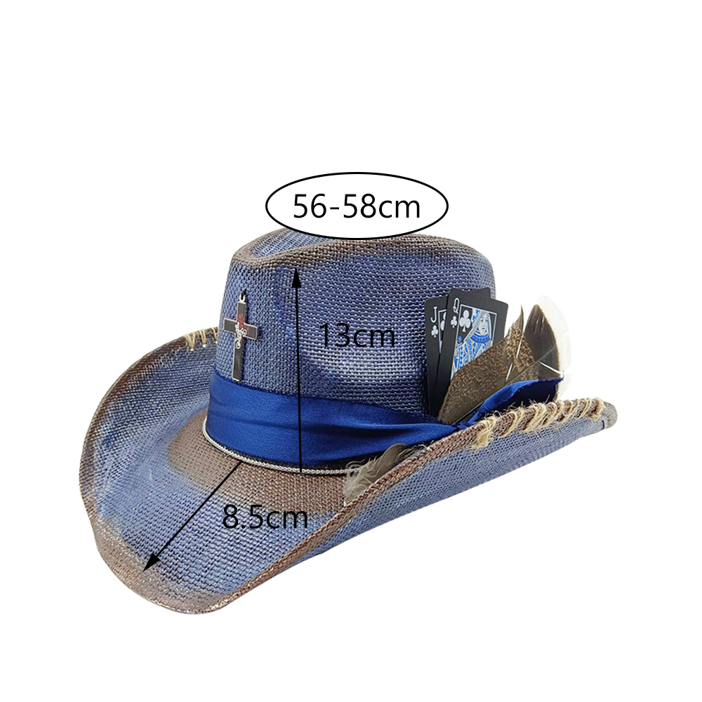 Western summer cowboy hat stra - Paper Straw Color のレビューと価格
