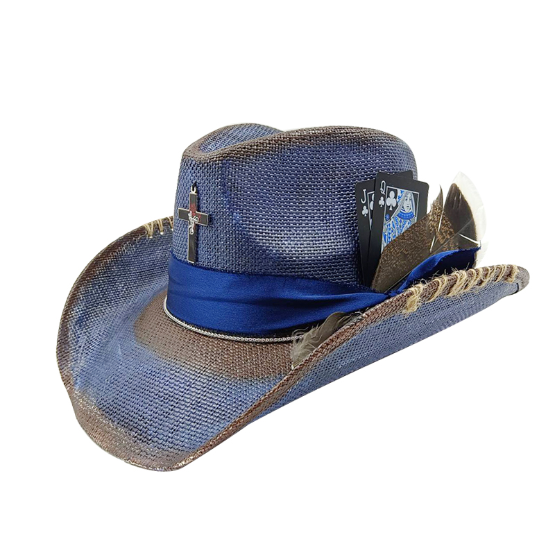 Western summer cowboy hat stra - Paper Straw Color のレビューと価格