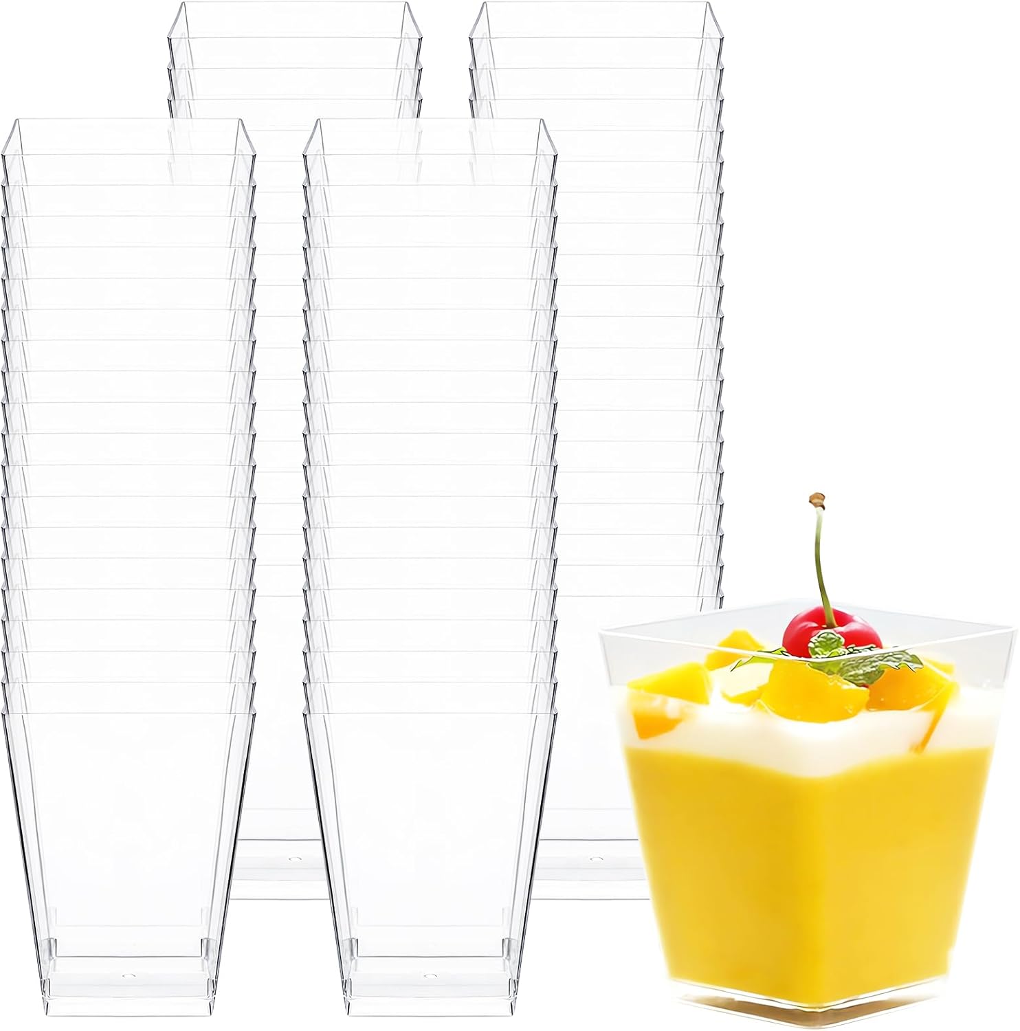25/50/100 Pack 5oz Mini Desser - Plastic Cup 50Pcs のレビューと価格