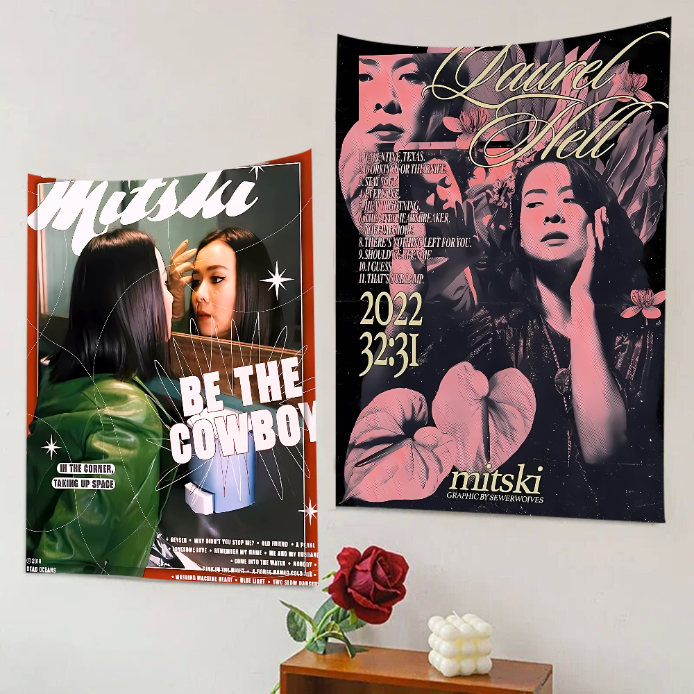 Singer Mitski Photography Back - Dessert Table Backdrop のレビューと価格