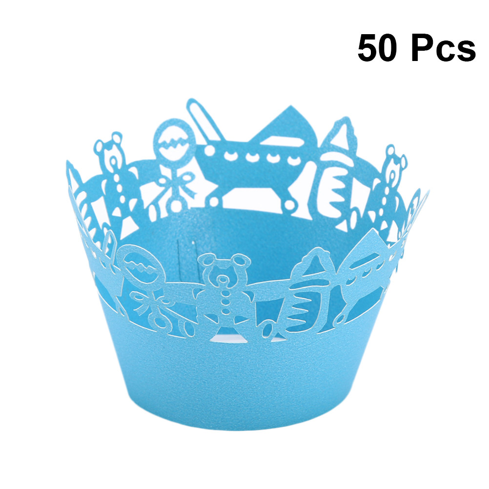 50pcs Carriage Cut Cupcake Wra - Plastic Cup 50Pcs のレビューと価格