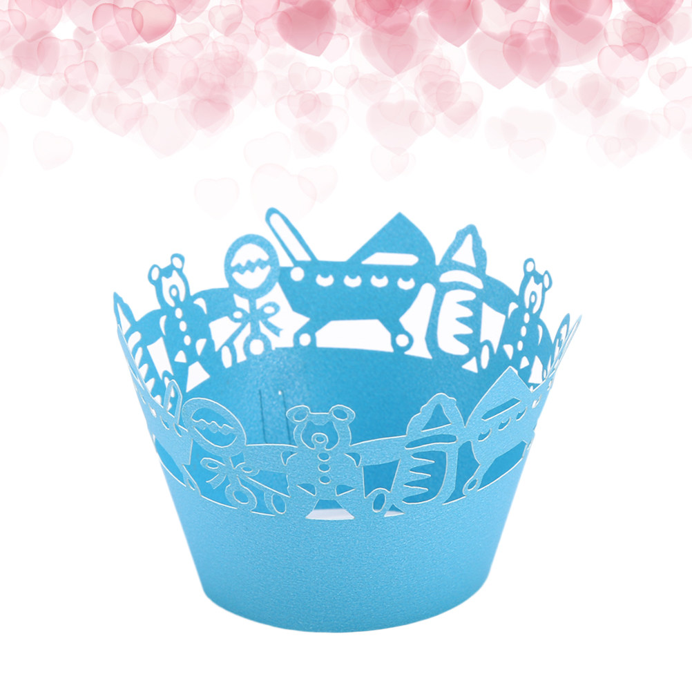 50pcs Carriage Cut Cupcake Wra - Plastic Cup 50Pcs のレビューと価格
