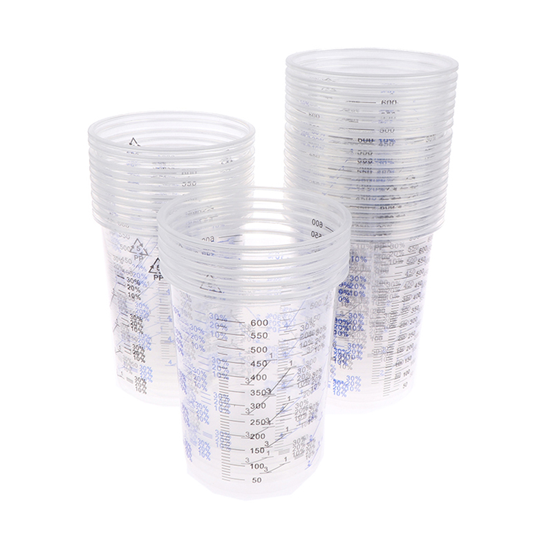 50PCS 600ml Calibrated Plastic - Plastic Cup 50Pcs のレビューと価格