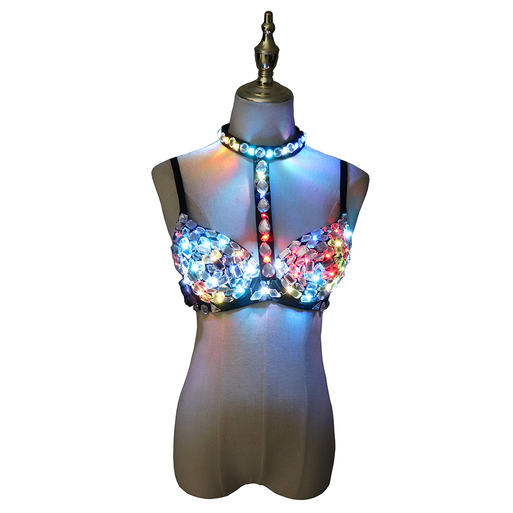 Nightclub Ds Sexy LED Bra Colo - Event Party Dj のレビューと価格