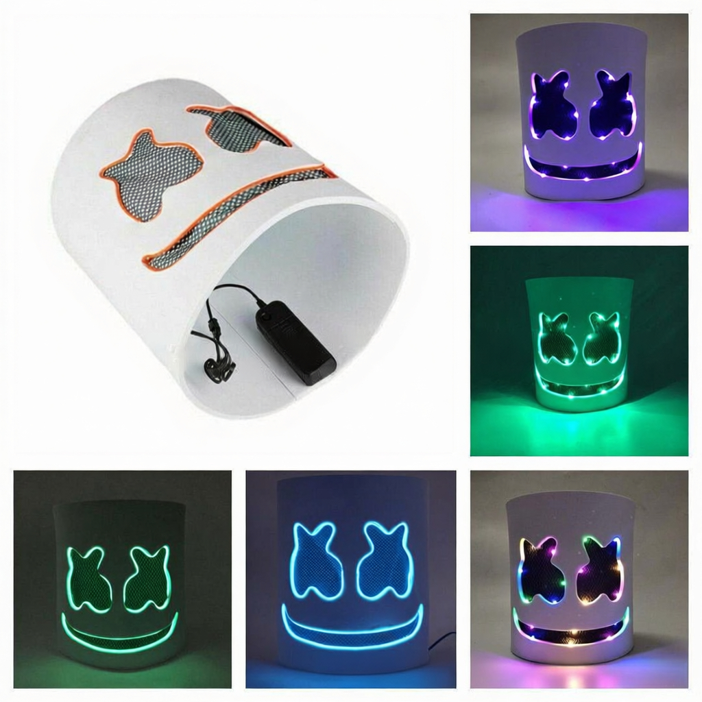Cold light LED DJ mask lifelik - Event Party Dj のレビューと価格