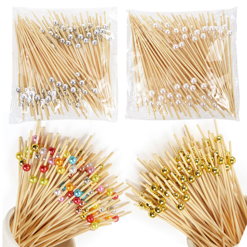 100Pcs Disposable Bamboo Skewe - Centerpiece Stick のレビューと価格