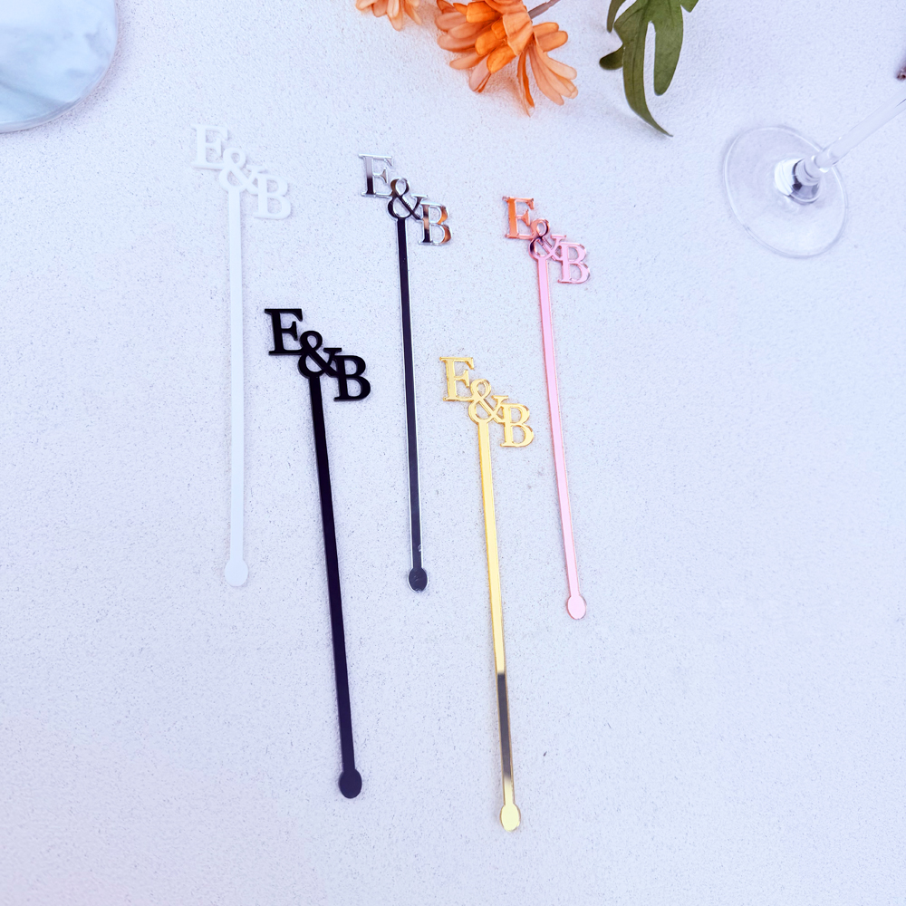20pcs/50pcs Custom Initial nam - Centerpiece Stick のレビューと価格