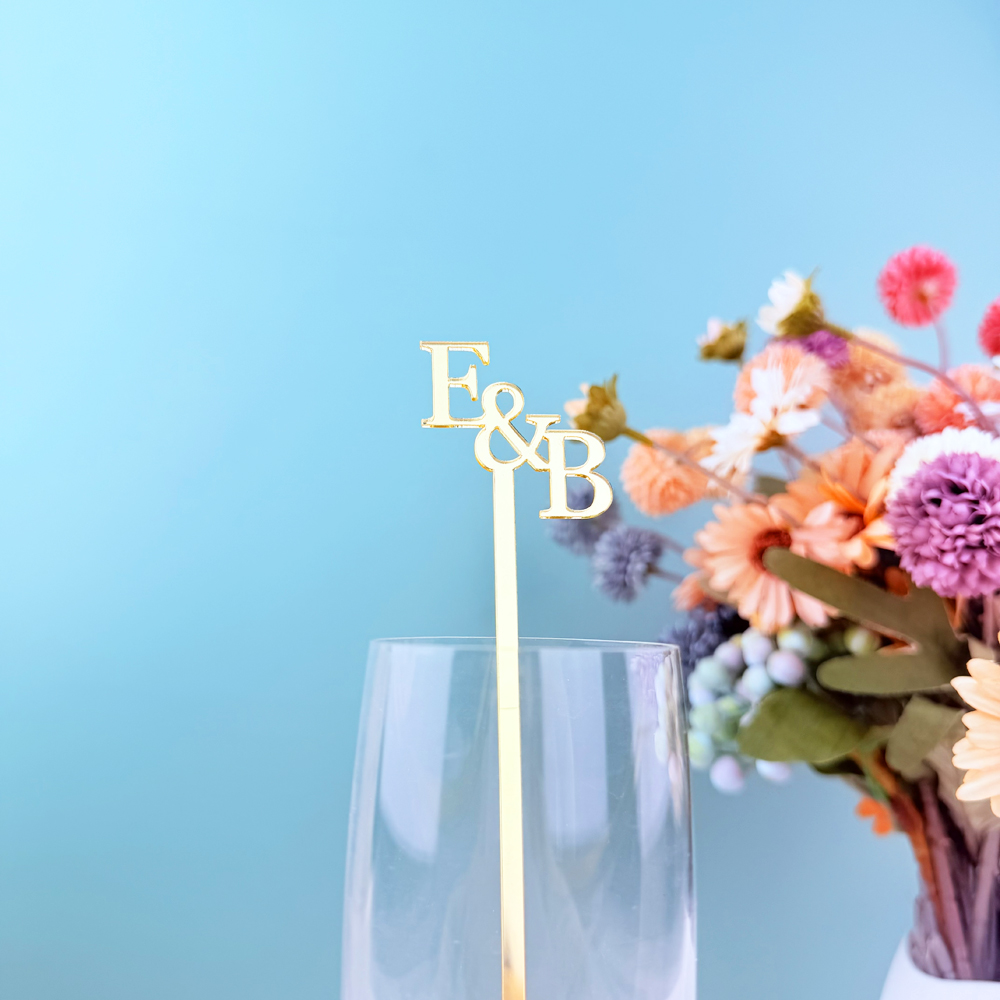 20pcs/50pcs Custom Initial nam - Centerpiece Stick のレビューと価格