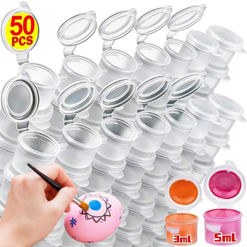10/30/50PCS Empty Paint Pots M - Plastic Cup 50Pcs のレビューと価格