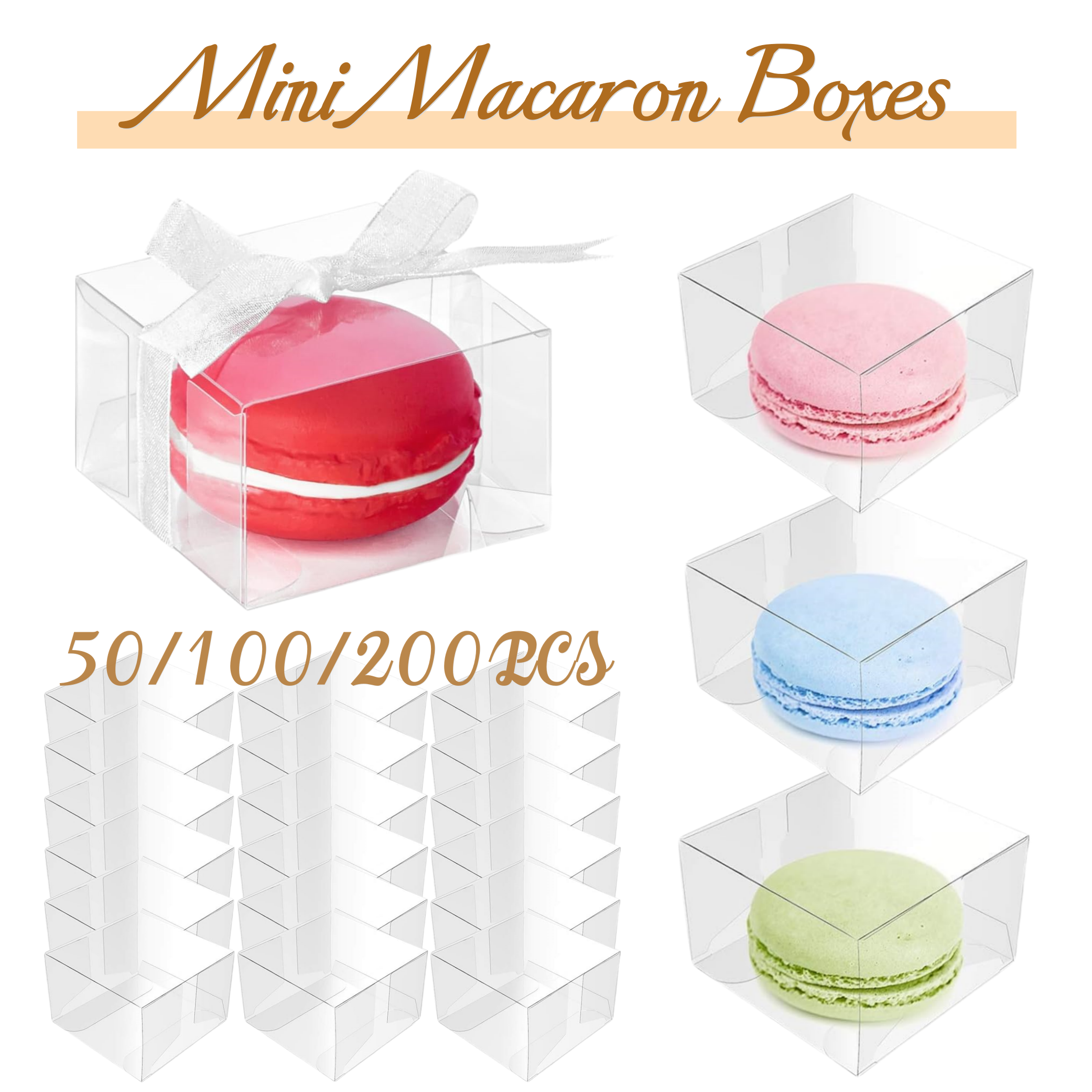 50-200Pcs Mini Macaron Boxes C - Event Party Box のレビューと価格
