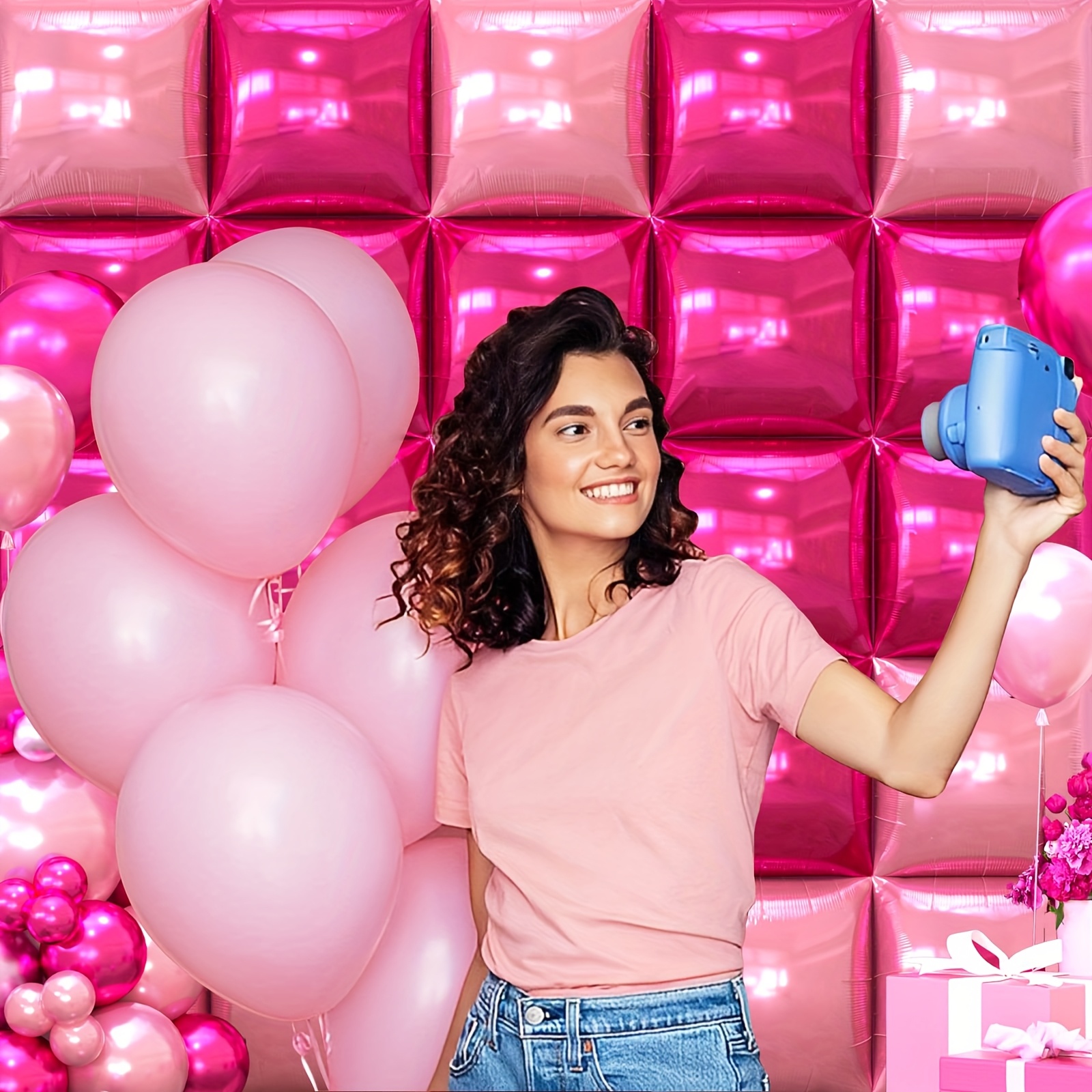 25pcs Magenta Pink Square Foil - Balloon Arch Kit のレビューと価格