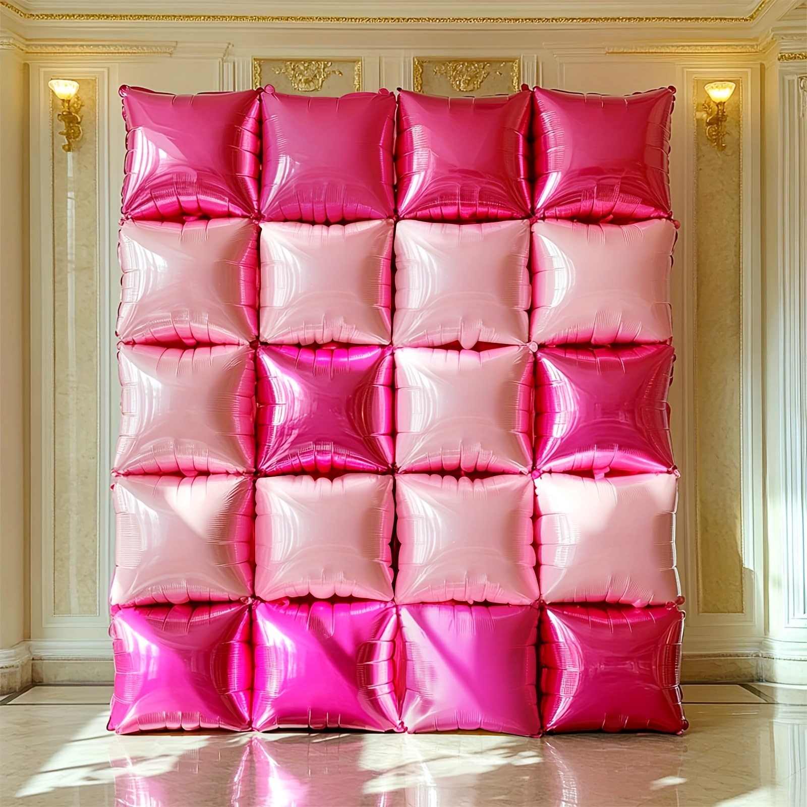 25pcs Magenta Pink Square Foil - Balloon Arch Kit のレビューと価格