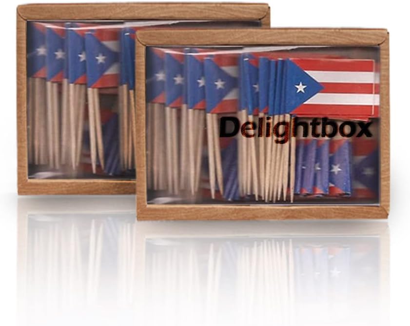 2 Boxes Mini Toothpick Flags P - Event Party Box のレビューと価格