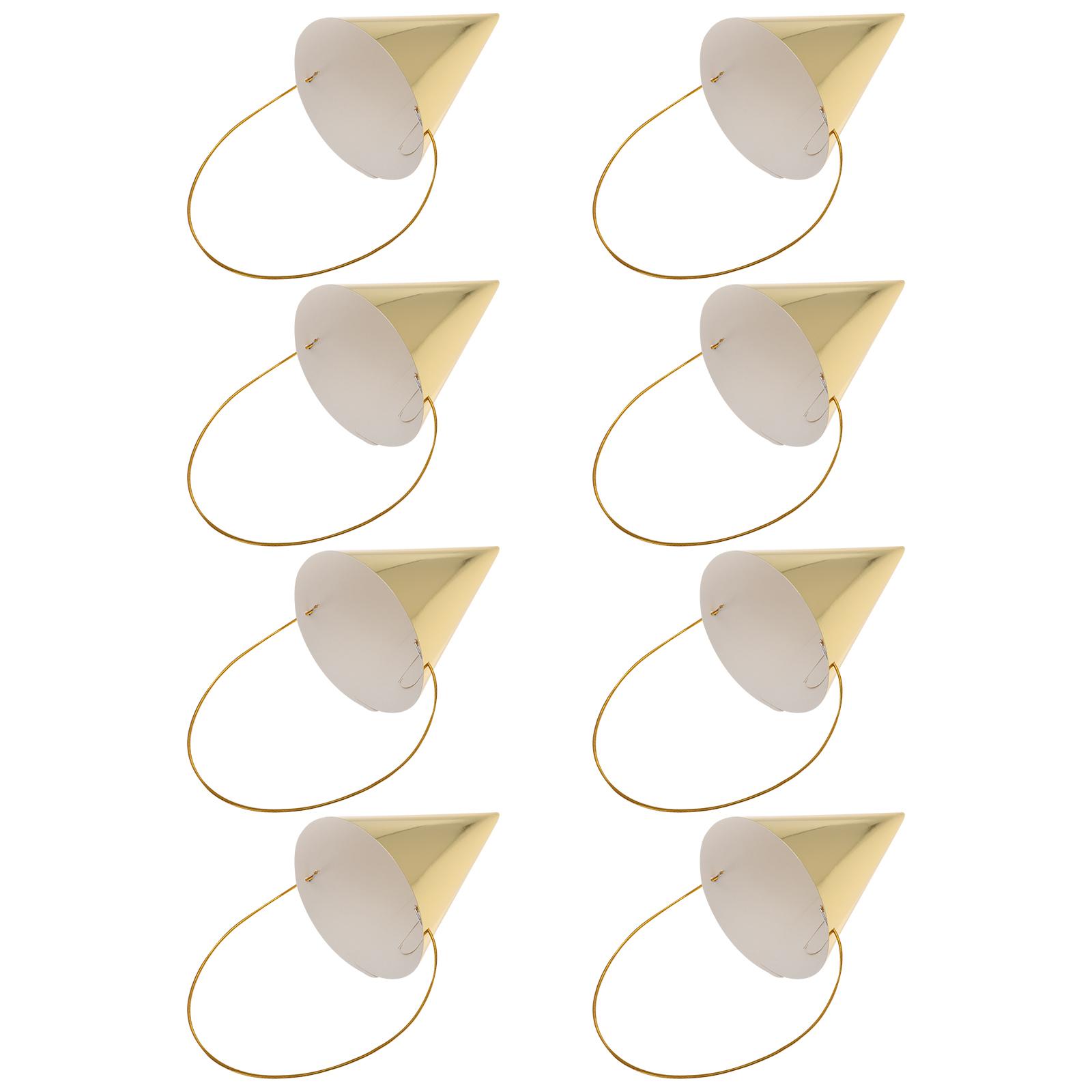 8 Pcs Birthday Hat Mini Assort - Party Hat Cone のレビューと価格