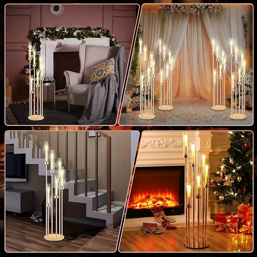 2 Sets Floor Candelabra 6 Arms - Centerpiece Stick のレビューと価格