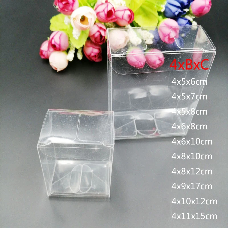 50pcs 4xBxC Rectangle Transpar - Event Party Box のレビューと価格