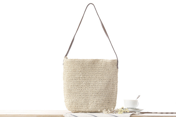 Straw Shoulder Woven Beach Sol - Paper Straw Color のレビューと価格