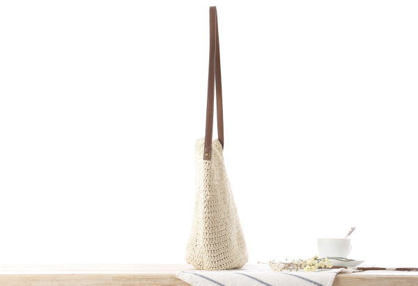 Straw Shoulder Woven Beach Sol - Paper Straw Color のレビューと価格