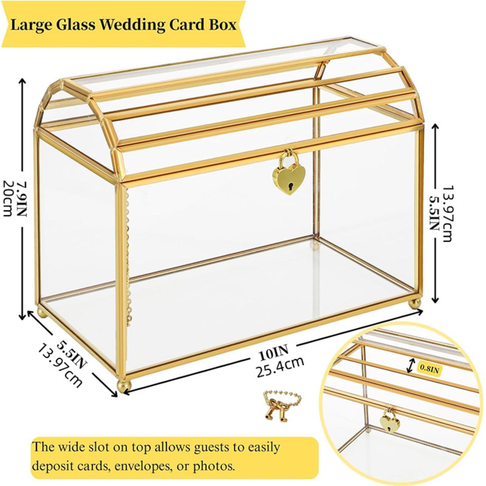 Glass Wedding Card Box Storage - Event Party Box のレビューと価格