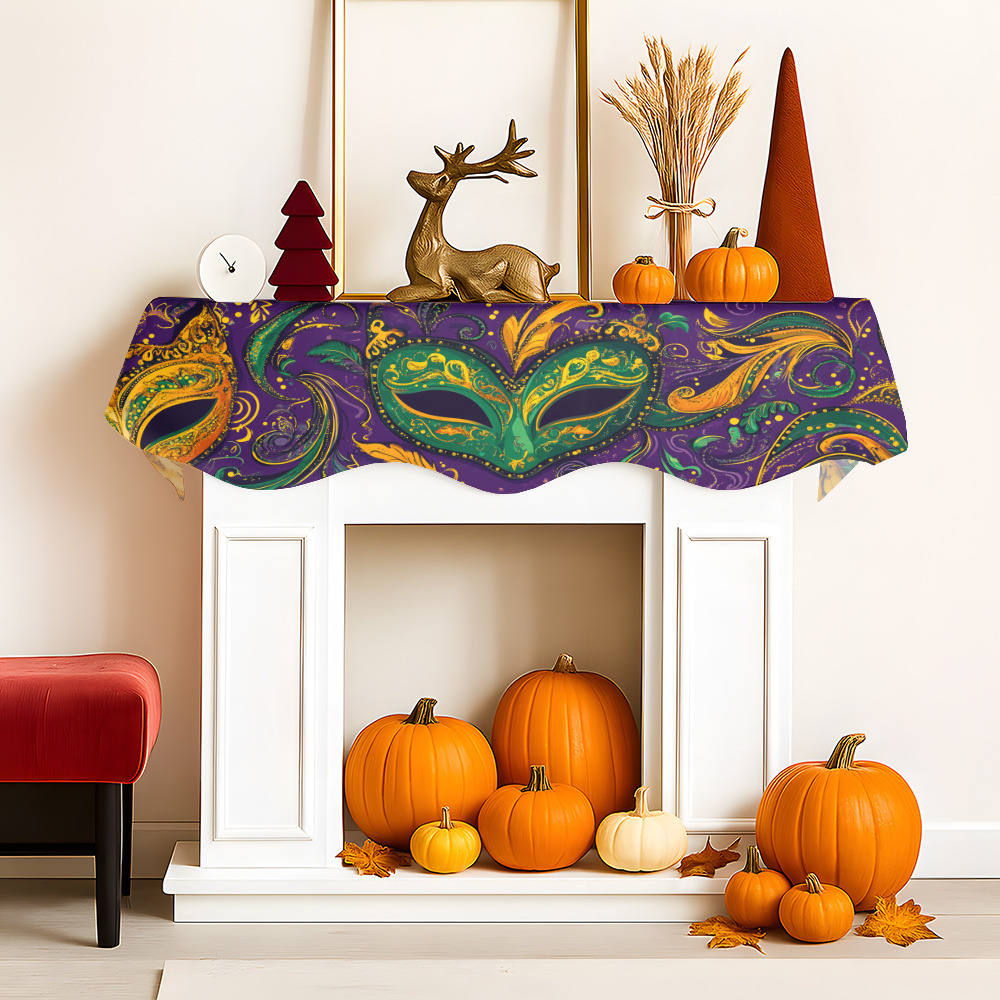 1Pc Carnival Mask Fireplace Sc - Party Banner Gold のレビューと価格