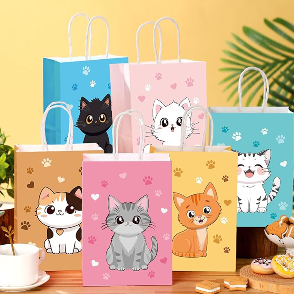 6-48Pcs Colorful Cartoon Cat P - Event Party Shop のレビューと価格