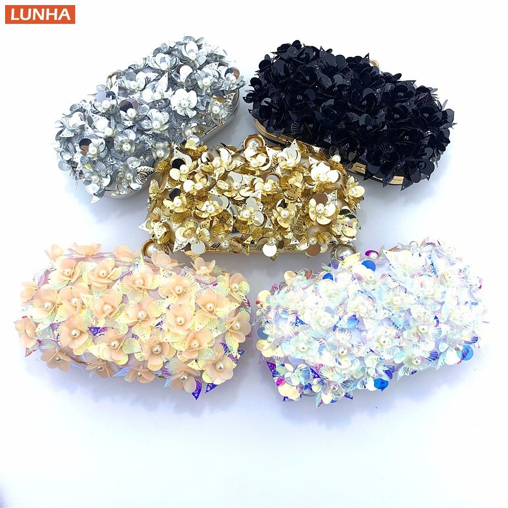 Women's Luxury Pearl Clutch Bo - Event Party Box のレビューと価格