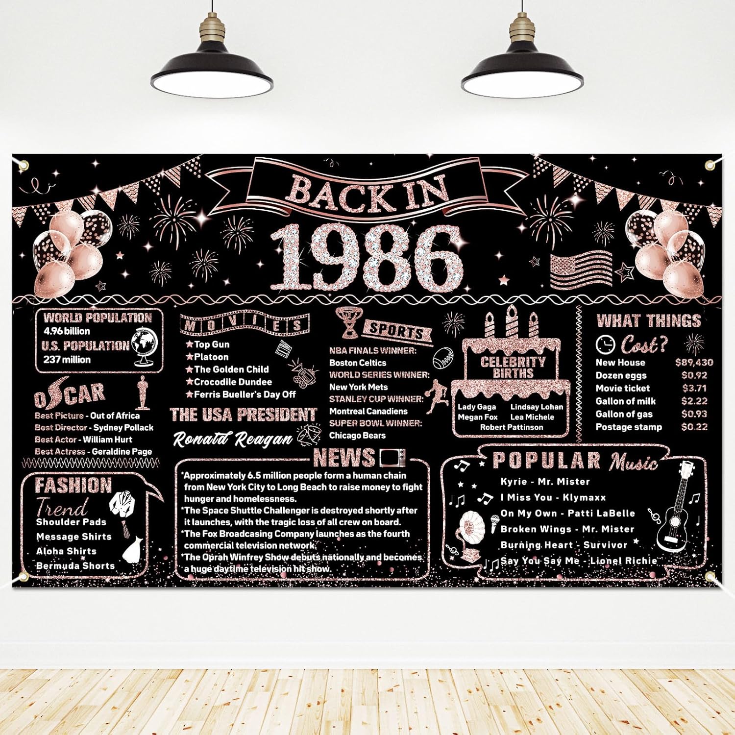 40th Birthday Decorations for  - Party Banner Gold のレビューと価格