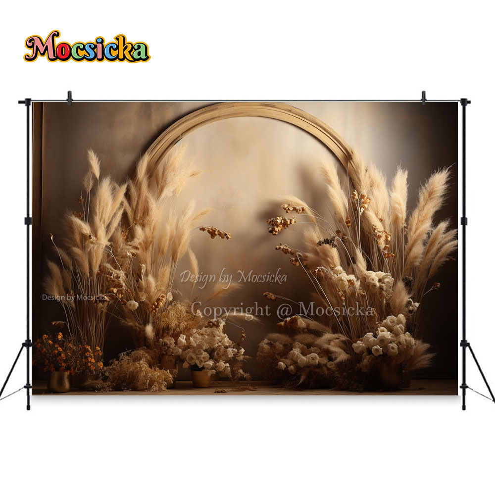 Mocsicka Boho Retro Brown Phot - Dessert Table Backdrop のレビューと価格