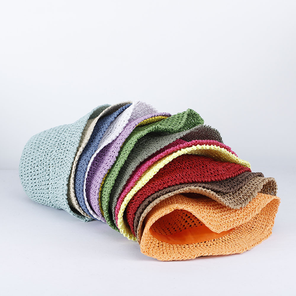 Womens Straw Sun Hat Woven Buc - Paper Straw Color のレビューと価格