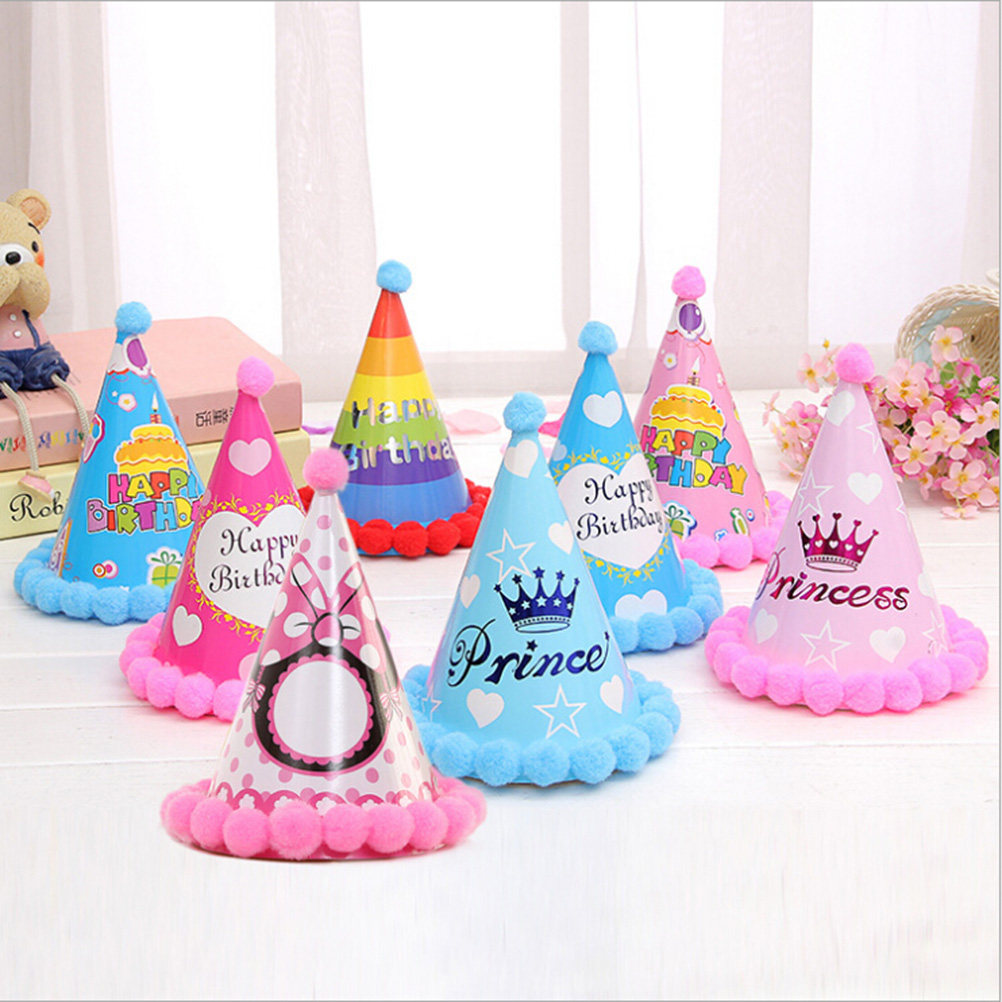 12Pcs Birthday Party Hats Colo - Party Hat Cone のレビューと価格