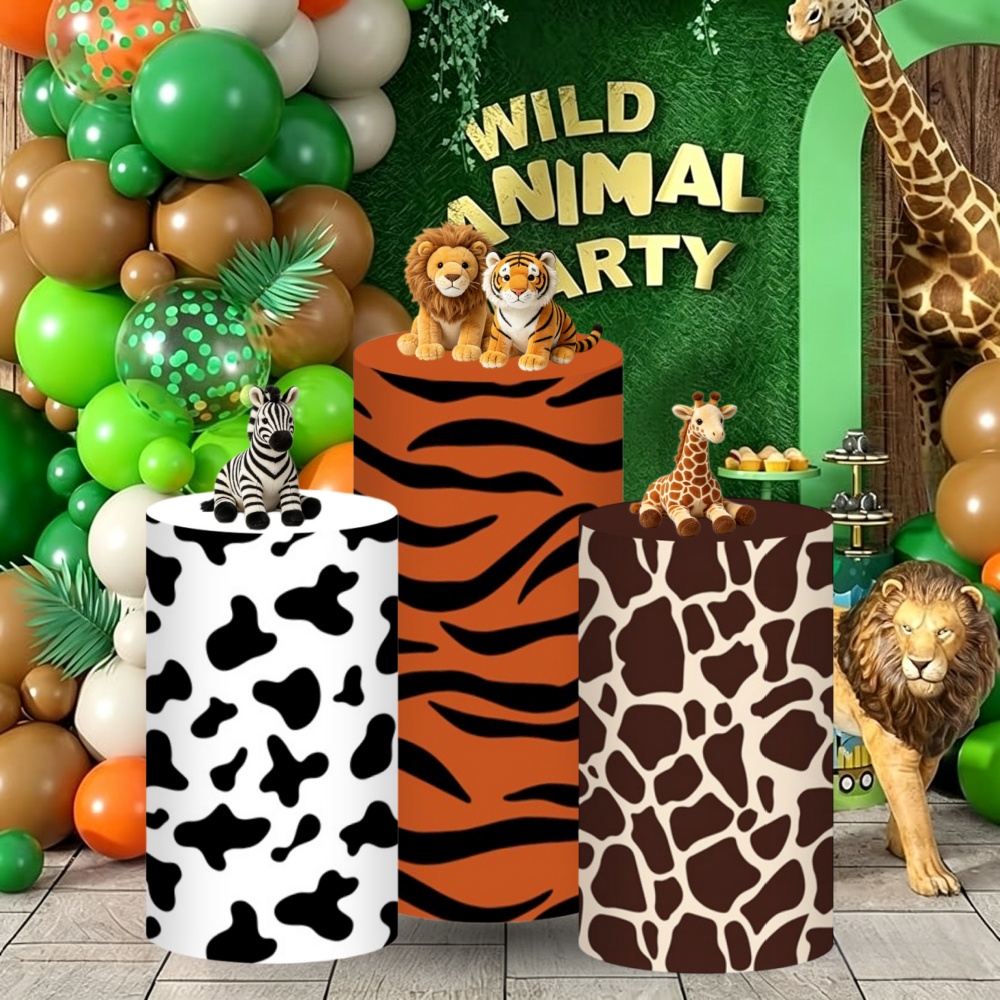 Safari Cylinder Pedestal Stand - Dessert Table Backdrop のレビューと価格