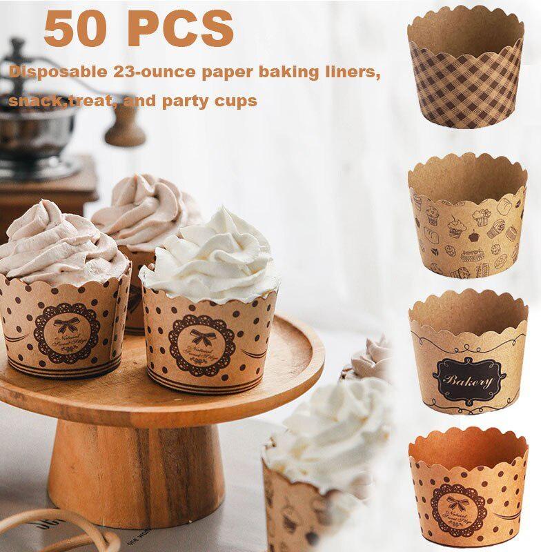 50Pcs/Pack Cupcake Paper Cups  - Plastic Cup 50Pcs のレビューと価格