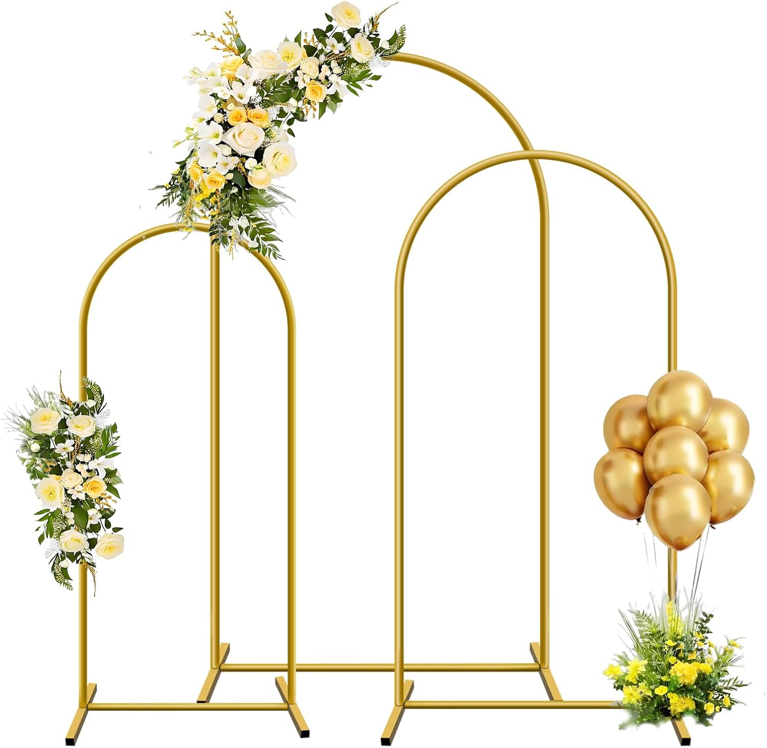 1pc Gold Metal Arch Backdrop S - Balloon Arch Kit のレビューと価格
