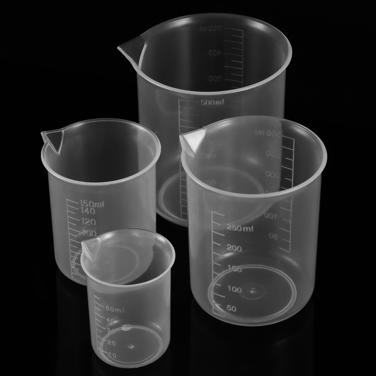 4pcs 50Ml 150Ml 250Ml 500Ml Pl - Plastic Cup 50Pcs のレビューと価格