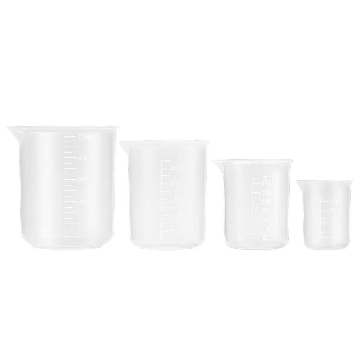 4pcs 50Ml 150Ml 250Ml 500Ml Pl - Plastic Cup 50Pcs のレビューと価格