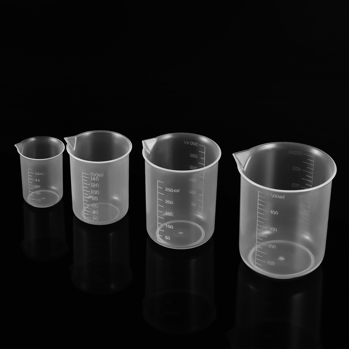 4pcs 50Ml 150Ml 250Ml 500Ml Pl - Plastic Cup 50Pcs のレビューと価格