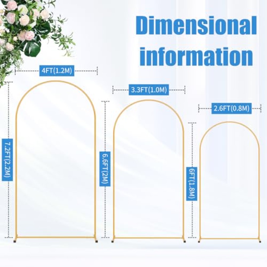 Metal Arch Backdrop Stand Set  - Balloon Arch Kit のレビューと価格