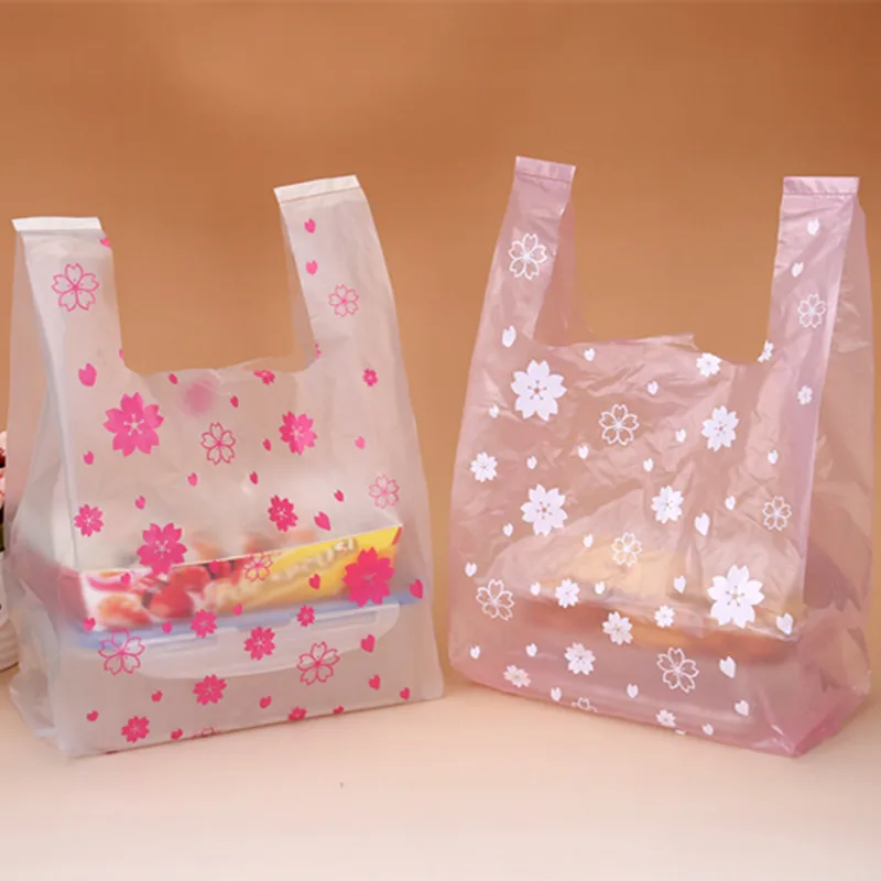 100Pcs/bag Pink Sakura Vest Ba - Event Party Shop のレビューと価格