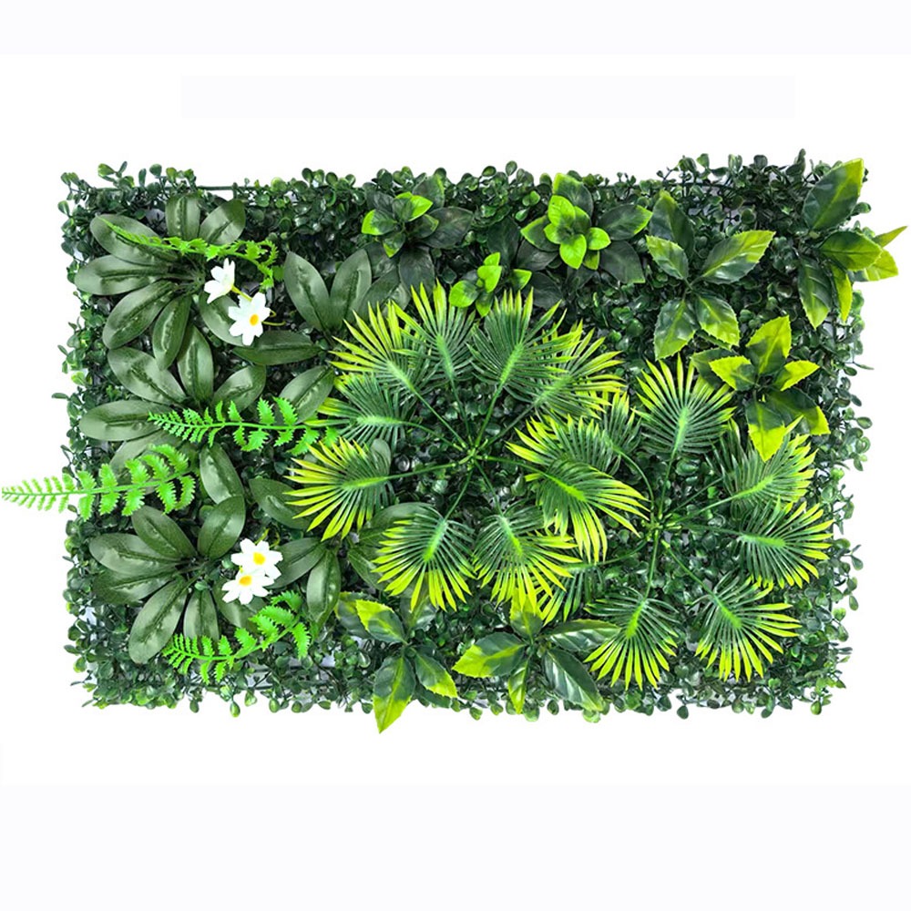 1PC Artificial Simulation Gree - Flower Wall Panel のレビューと価格