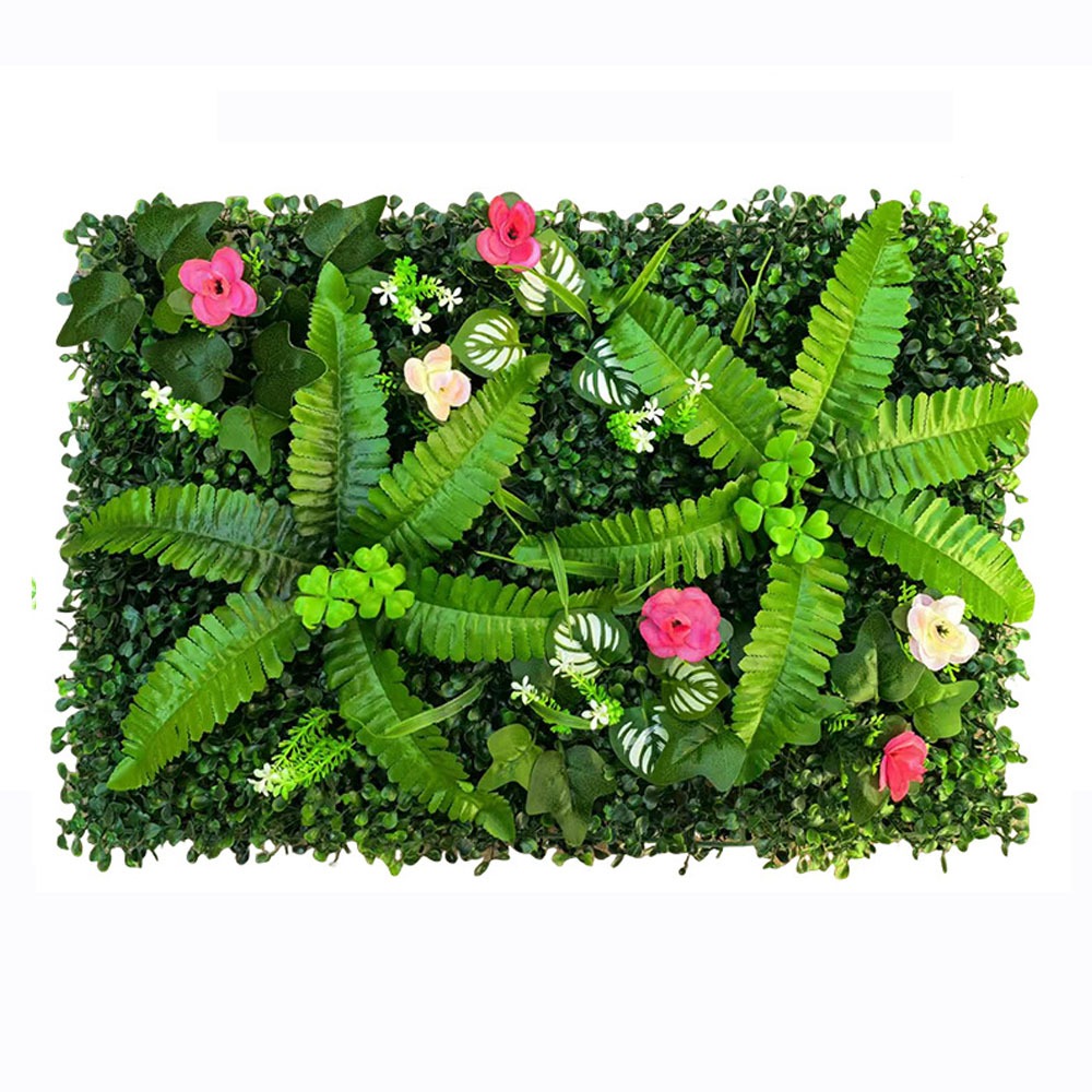 1PC Artificial Simulation Gree - Flower Wall Panel のレビューと価格