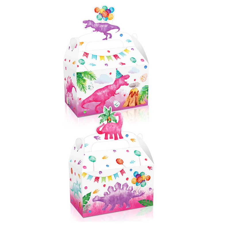 4/24Pcs Pink Dinosaur Candy Bo - Event Party Box のレビューと価格